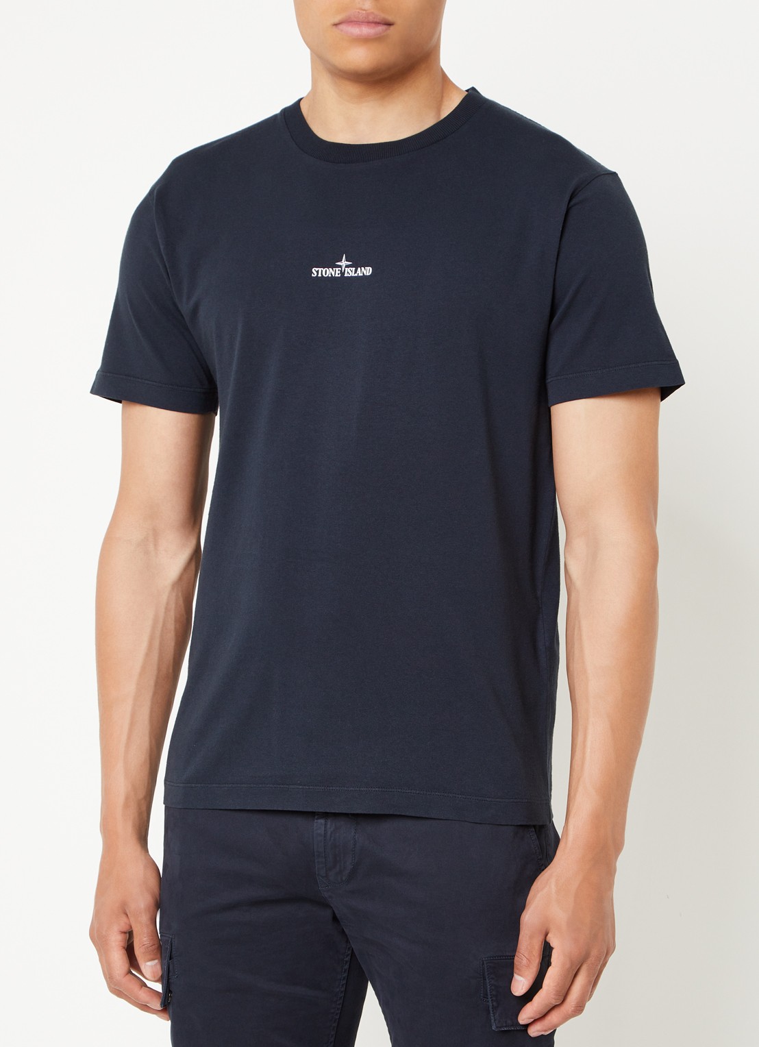 Stone Island 2NS82 T-shirt met logo- en backprint - achterkant 5 donkerblauw