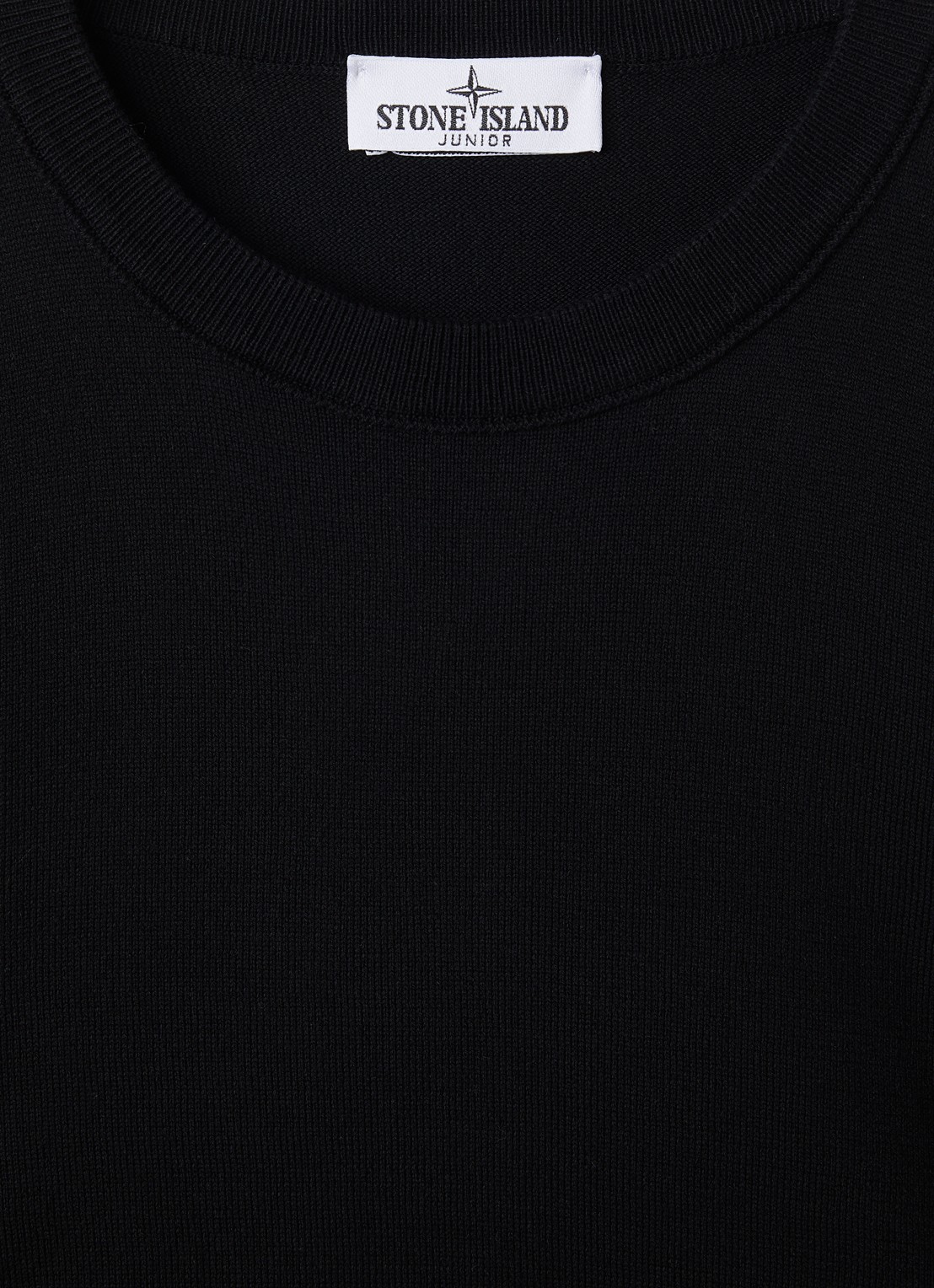Stone Island 51000 fijngebreide trui met logo - detail 3 zwart