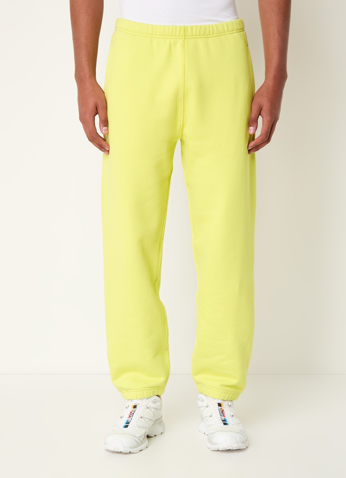 Stone Island 632X5 tapered fit joggingbroek met steekzakken - detail 4 citroengeel