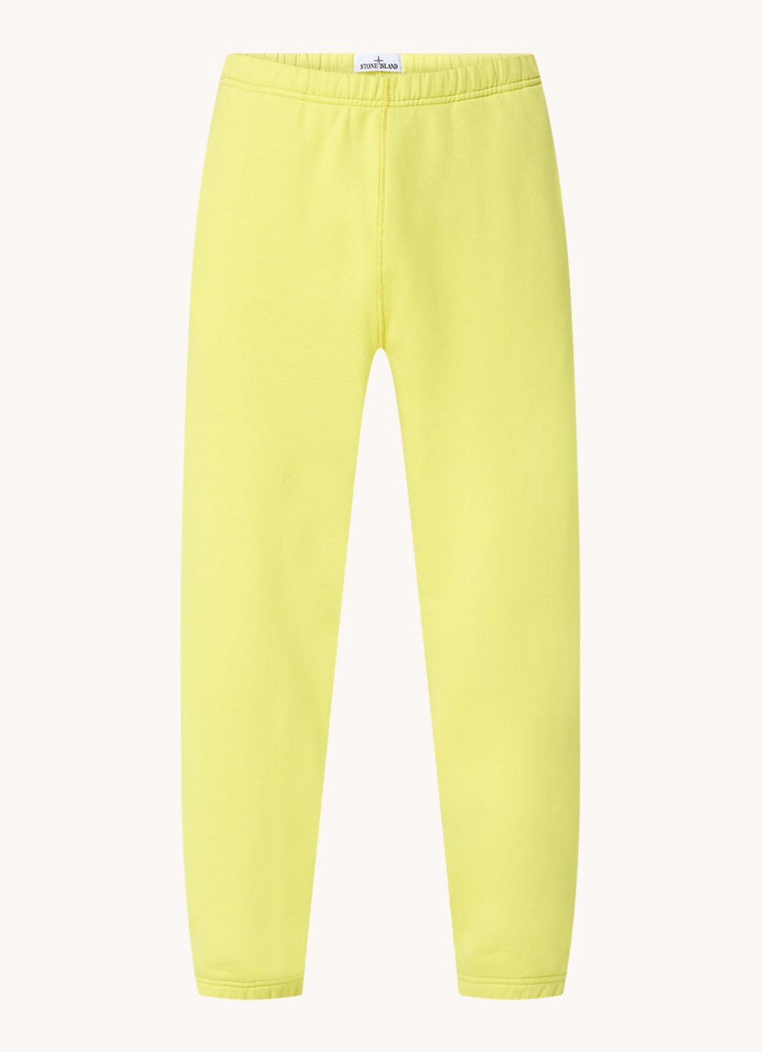 Stone Island 632X5 tapered fit joggingbroek met steekzakken - voorkant 2 citroengeel