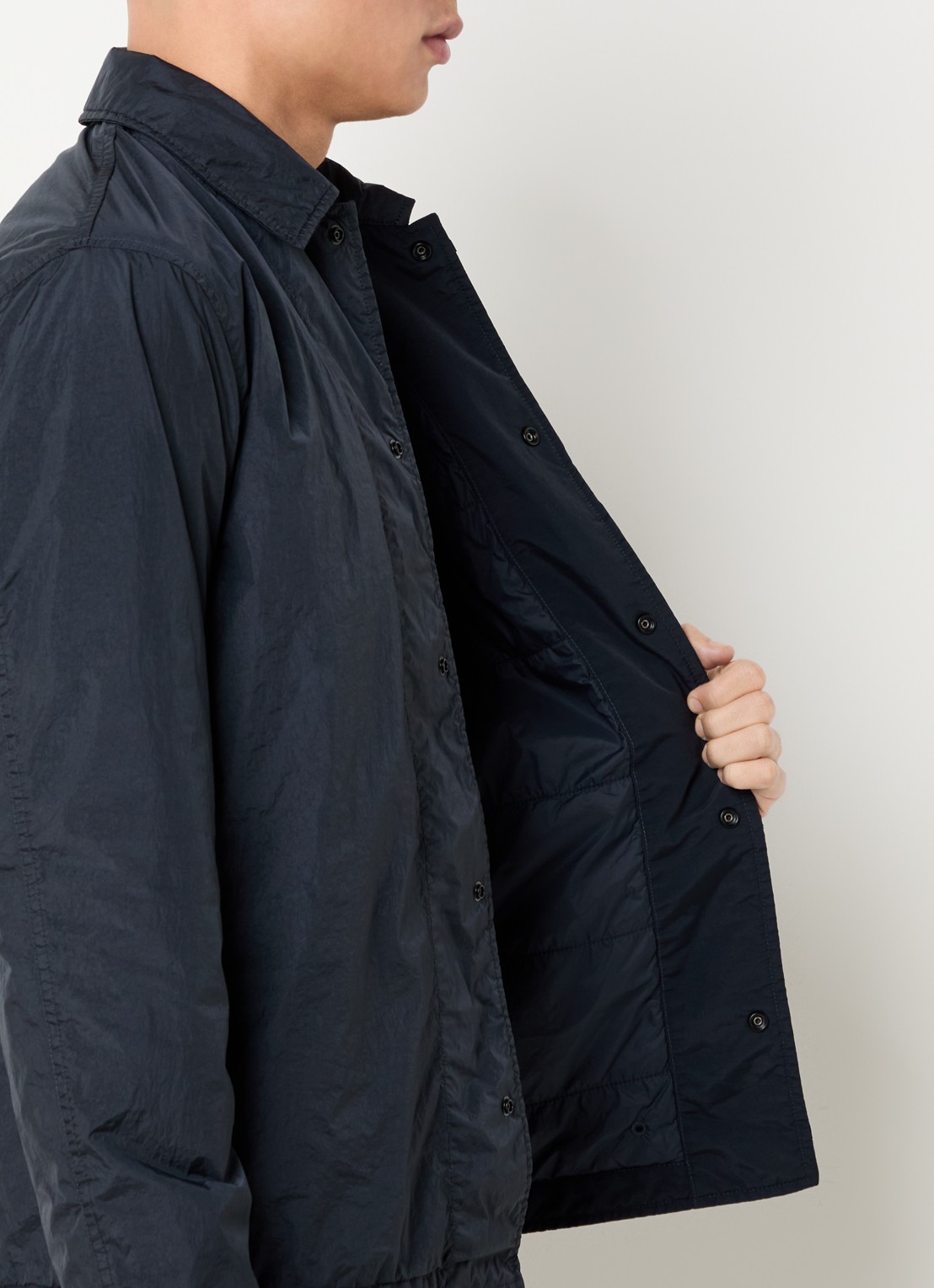 Stone Island 77087 jack met borstzak en logo - detail 6 donkerblauw