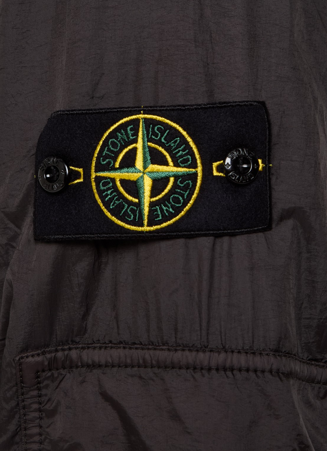 Stone Island F0135 straight fit jumpsuit met logo - detail 4 donkergrijs