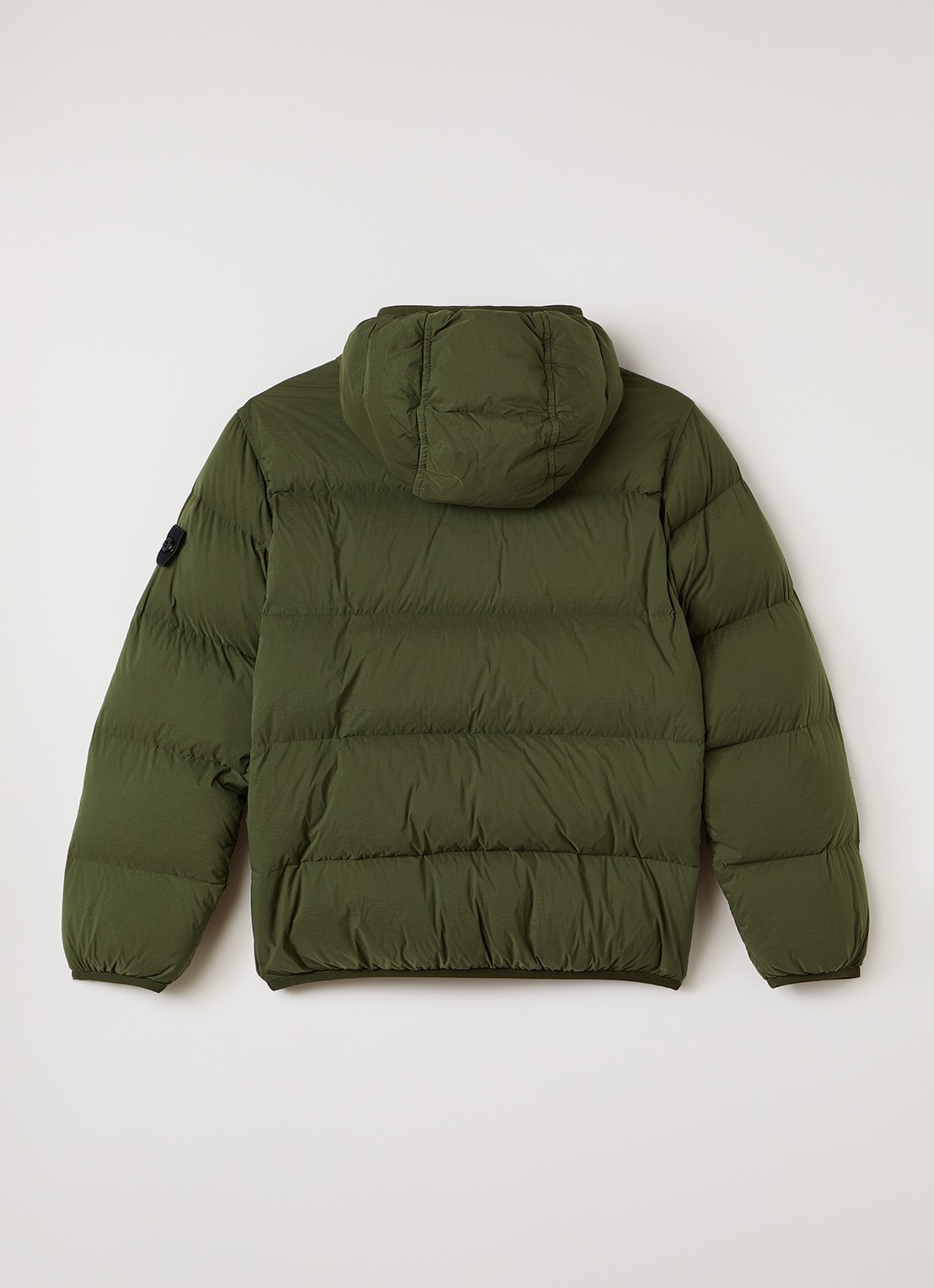 Stone Island Gewatteerd jack met donsvulling - achterkant 3 legergroen