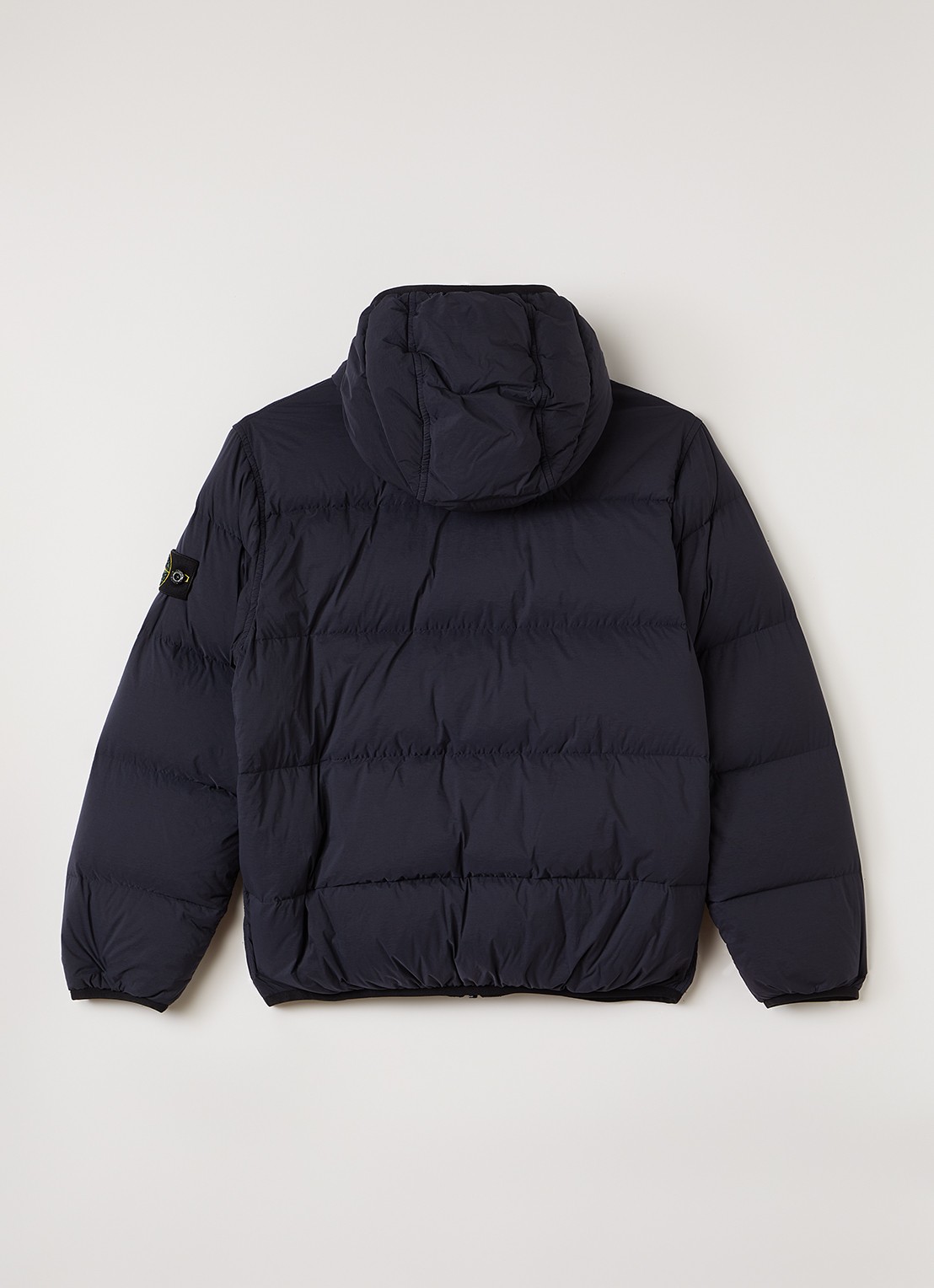 Stone Island Gewatteerd jack met donsvulling - achterkant donkerblauw