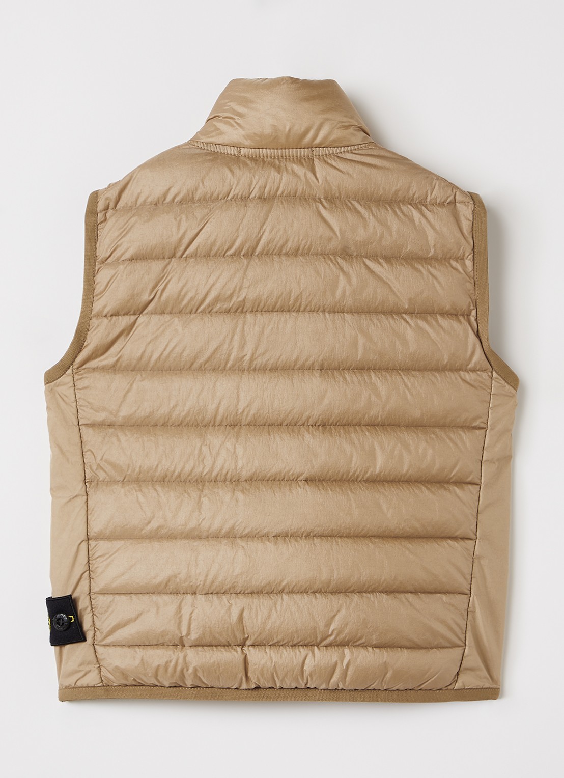 Stone Island Gewatteerde bodywarmer met donsvulling en ritszakken - achterkant 3 camel
