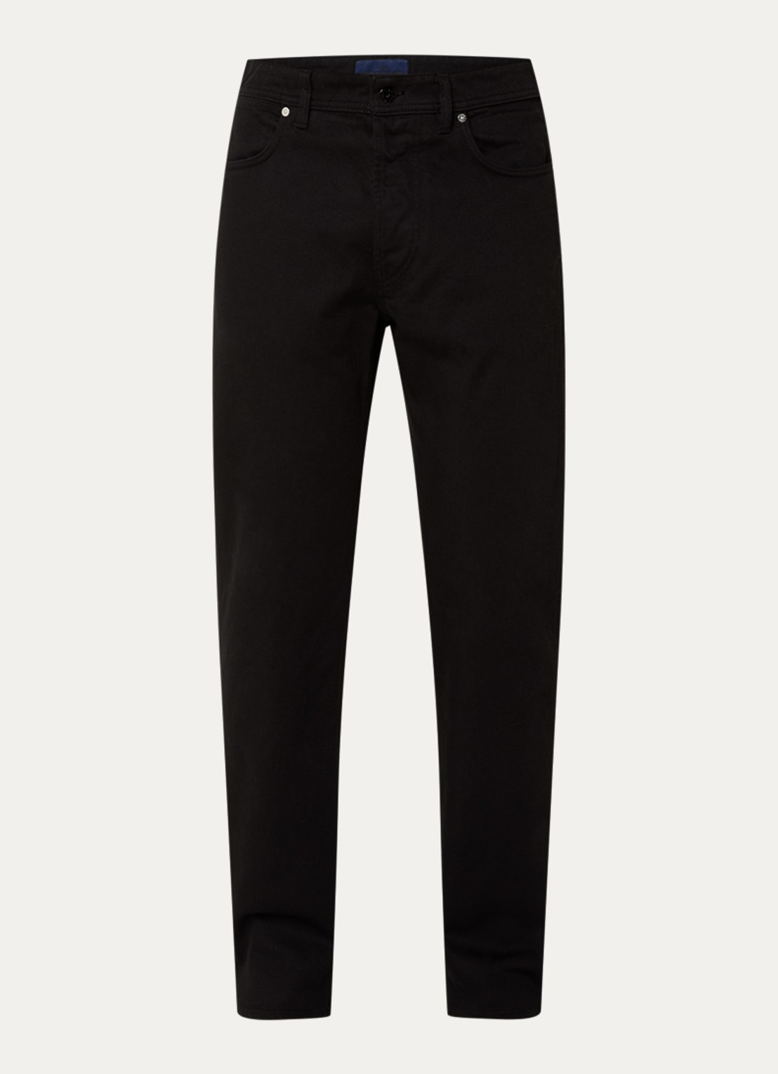 Stone Island K2S15 straight leg jeans met steekzakken - voorkant 5 zwart