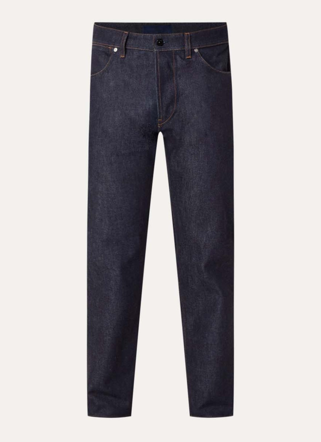 Stone Island K2S15 straight leg jeans met steekzakken - voorkant donkerblauw
