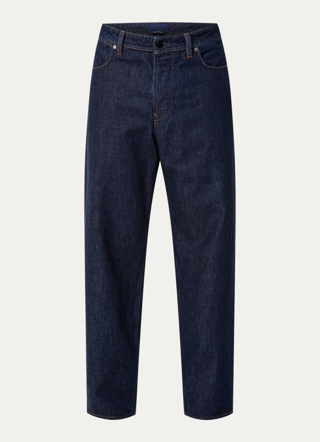 Stone Island KS215 loose fit jeans met donkere wassing - voorkant 2 donkerblauw