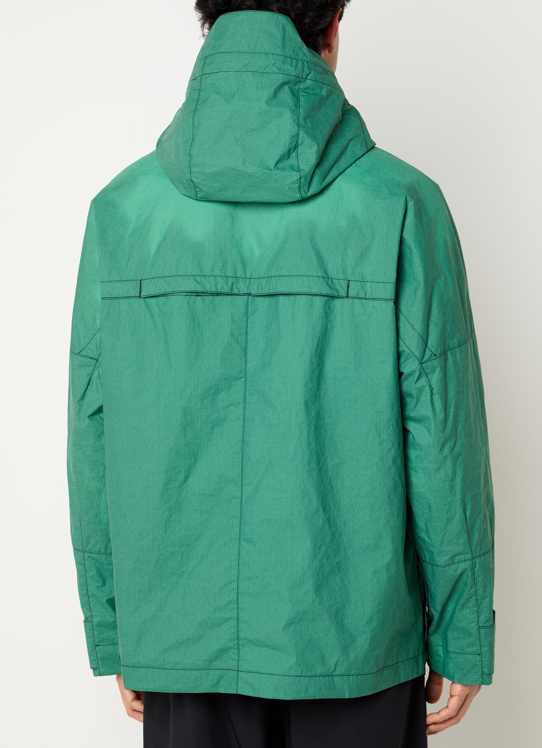 Stone Island Metal Lamina Ripstop softshell jack met opgestikte zakken - achterkant 6 groen