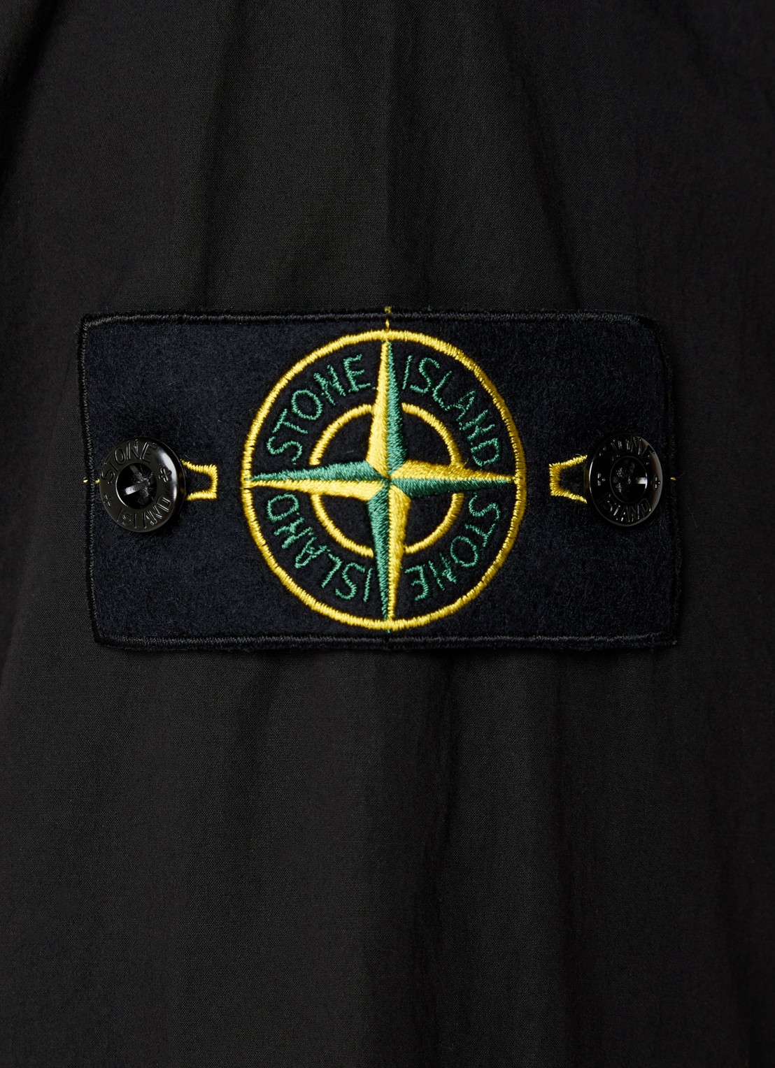 Stone Island S0003 jack met steekzakken en logo - detail 2 zwart