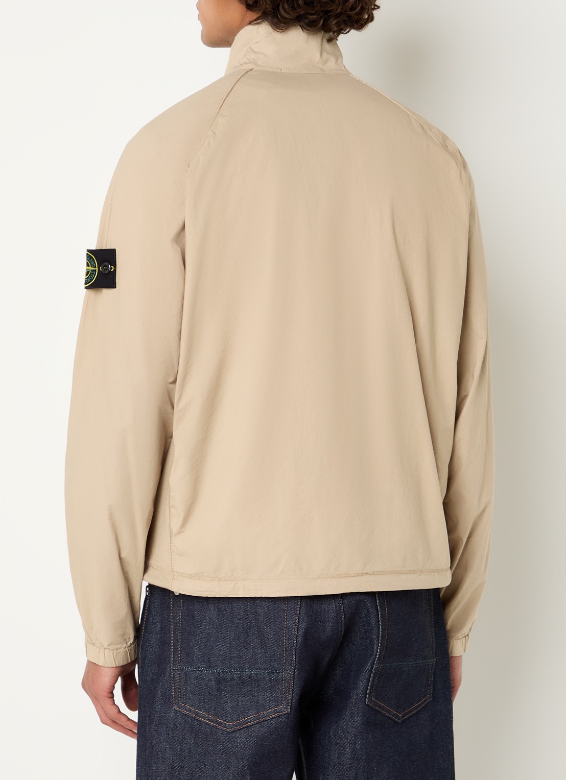 Stone Island S0003 jack met steekzakken en logo - achterkant 6 beige