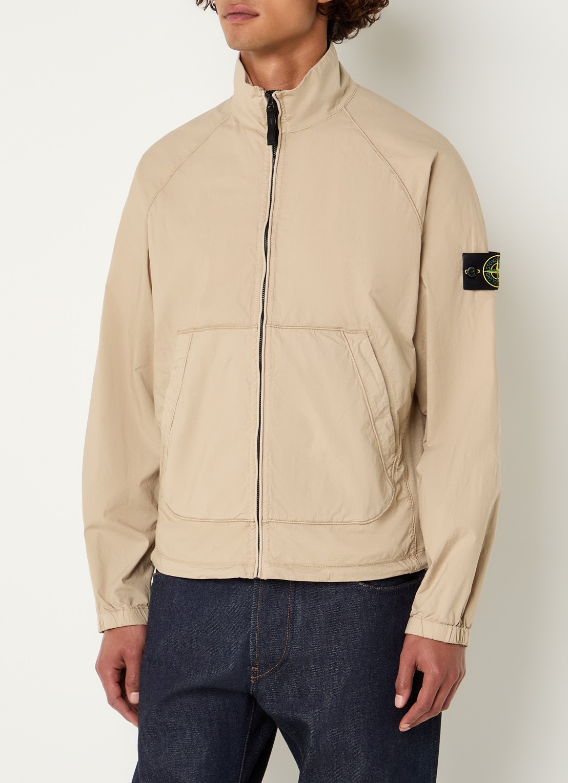 Stone Island S0003 jack met steekzakken en logo - detail 3 beige