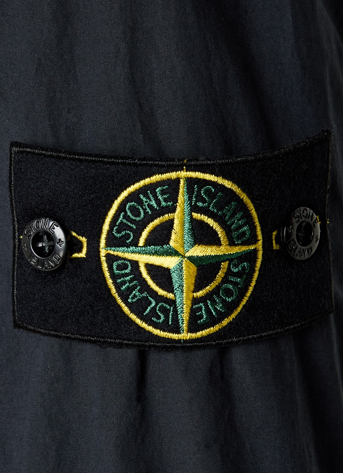 Stone Island S0003 overshirt met borstzak en logo - detail 5 donkerblauw