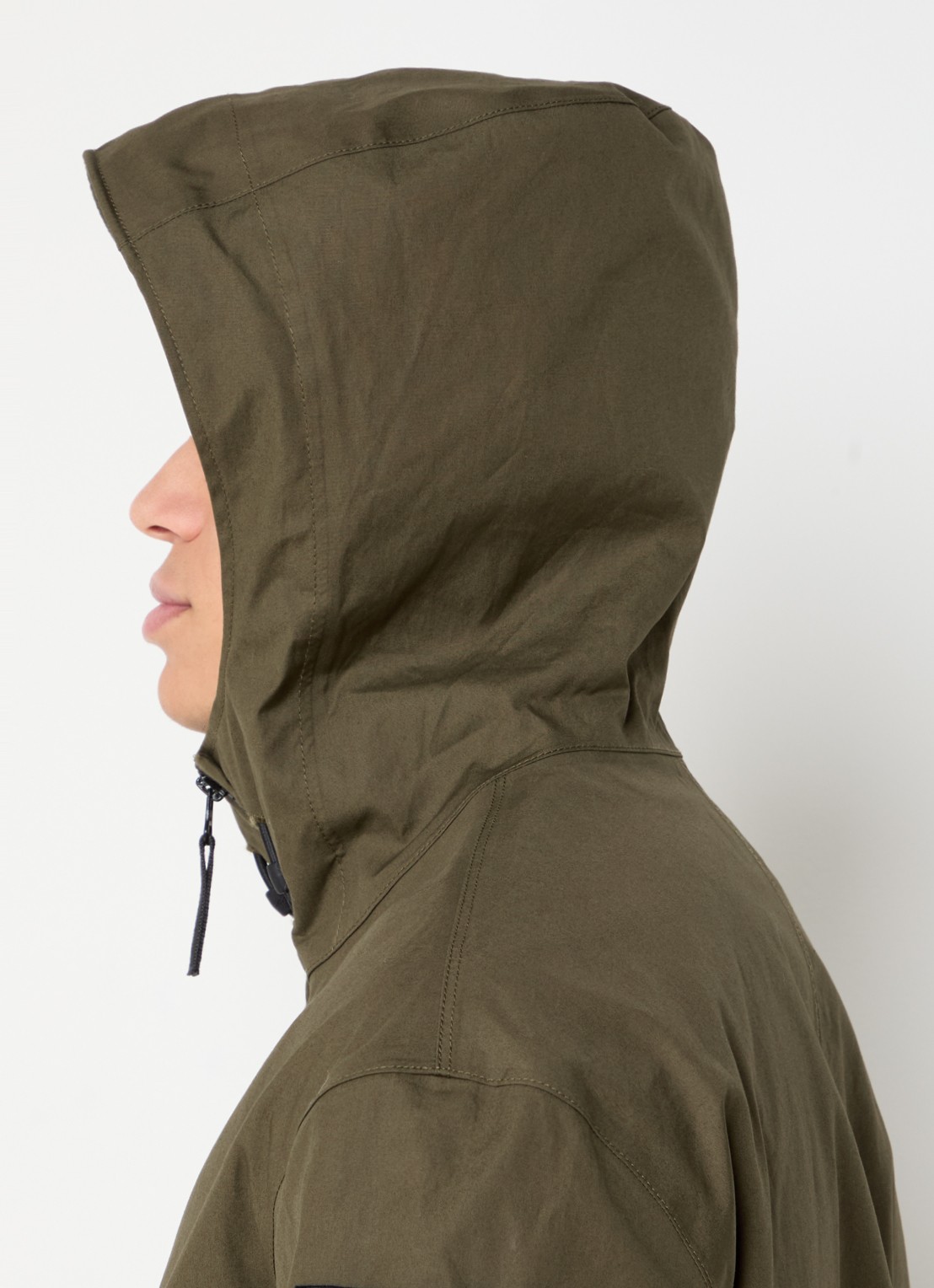 Stone Island S0011 Supima windjack met ritszakken en logo - detail 3 legergroen
