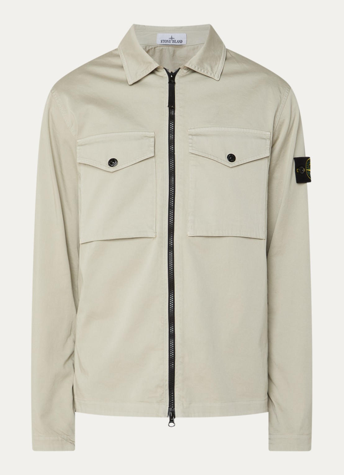 Stone Island S0012 jack met borstzakken - voorkant beige