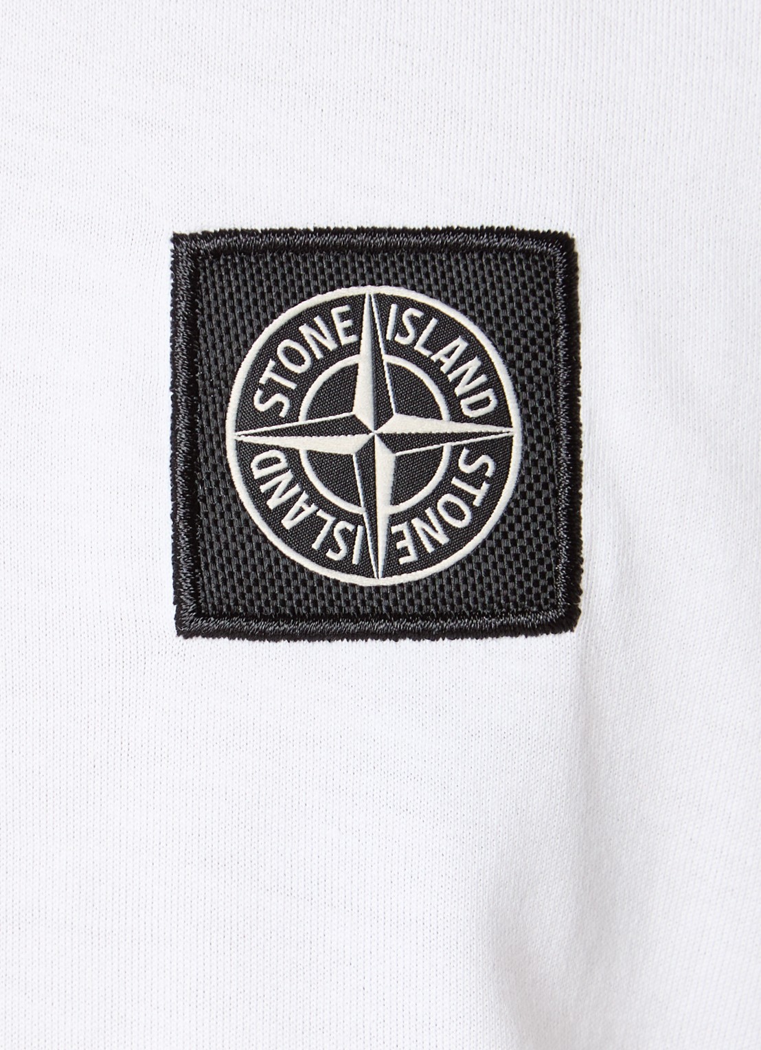 Stone Island S0013 T-shirt met logo - detail 2 wit