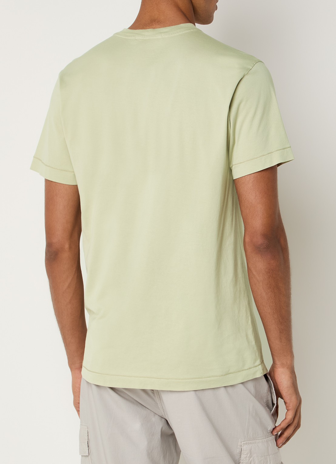 Stone Island S0013 T-shirt met logo - achterkant 3 zand