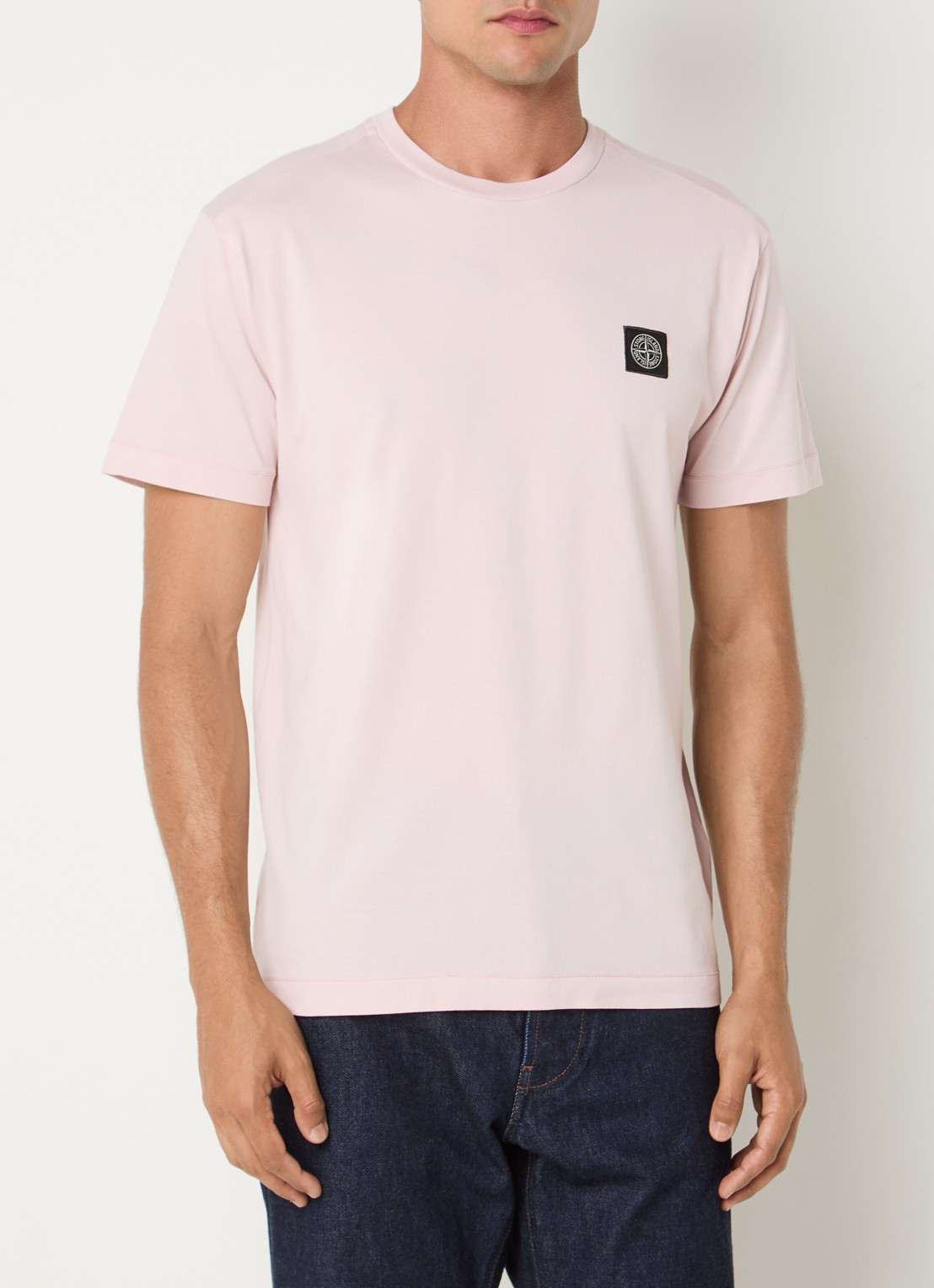 Stone Island S0013 T-shirt met logo - detail 2 roze