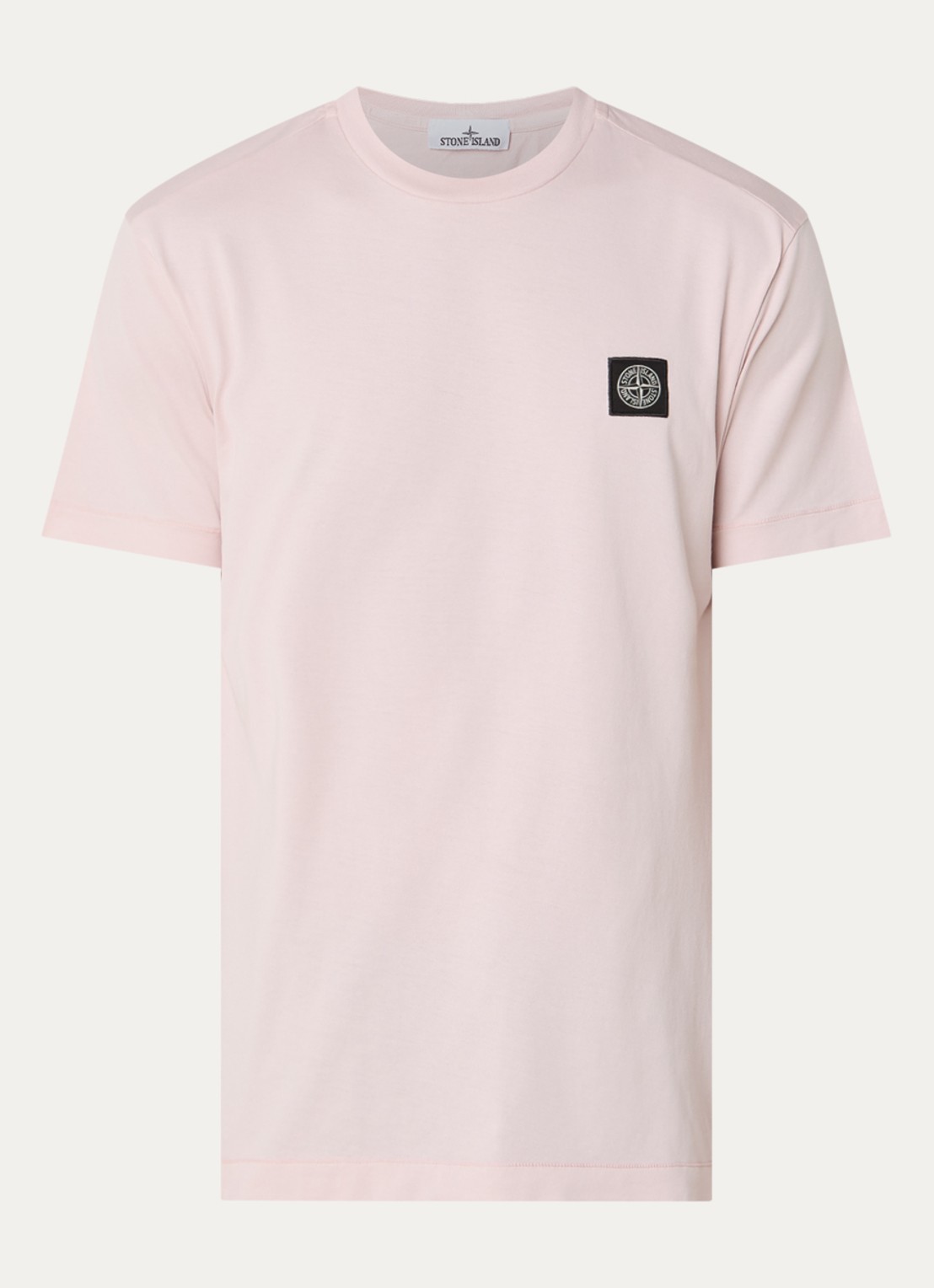 Stone Island S0013 T-shirt met logo - voorkant 4 roze