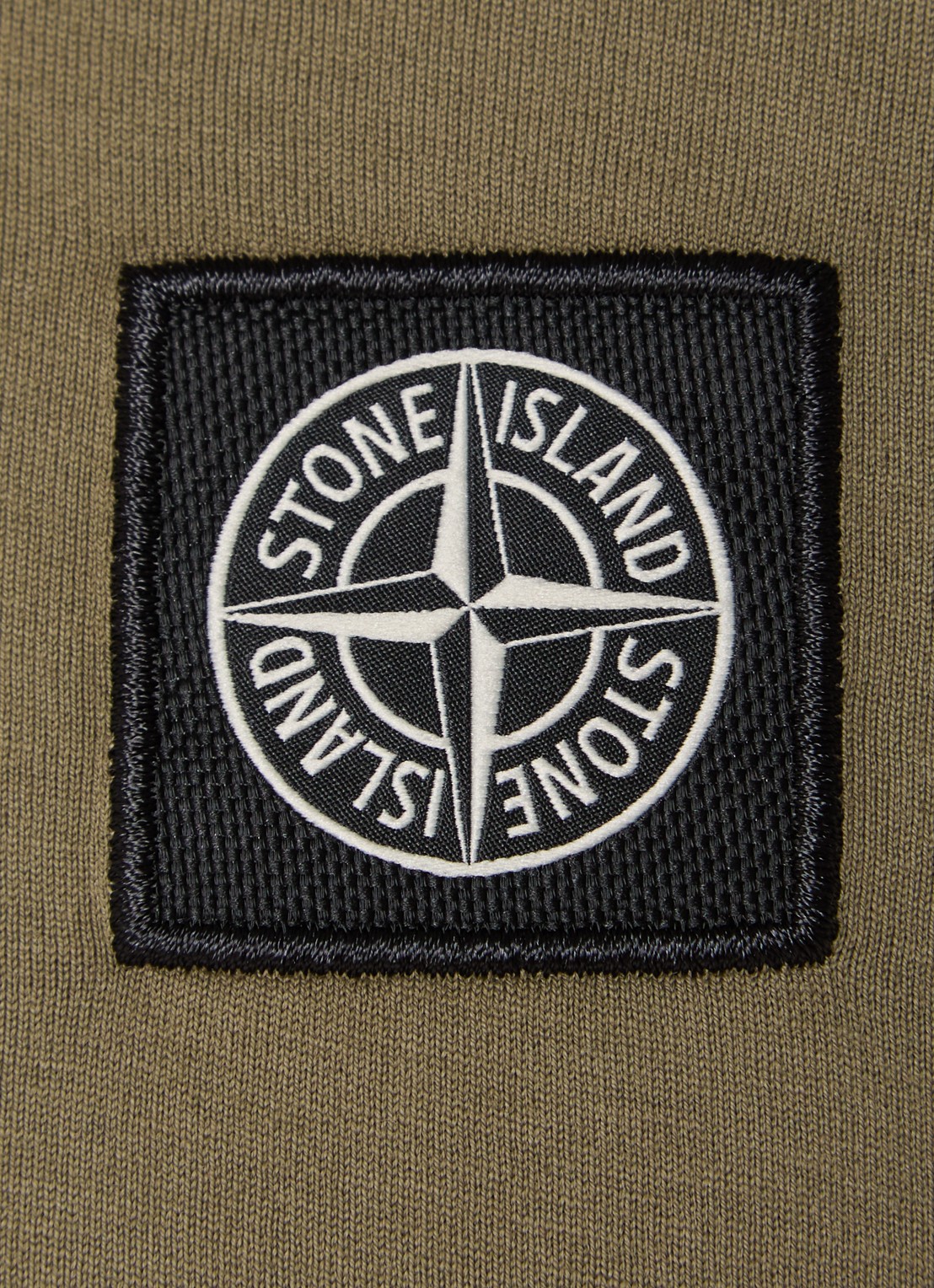 Stone Island S0013 T-shirt met logo - detail 3 legergroen