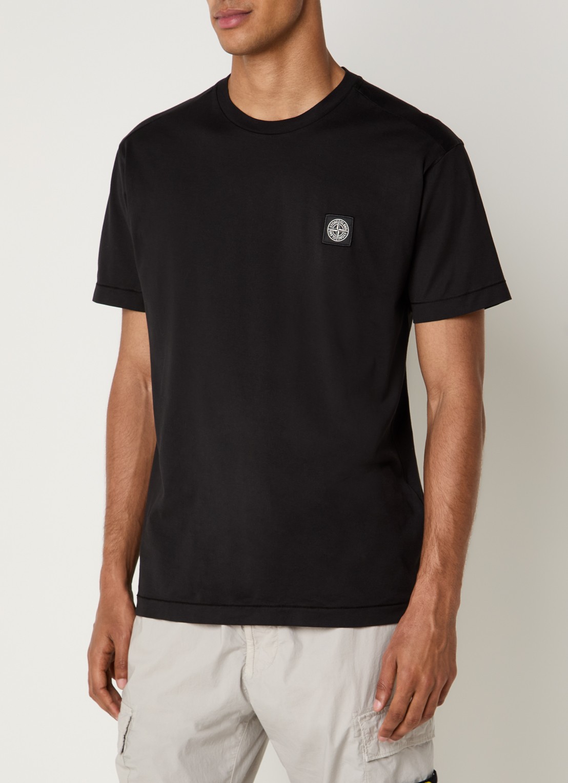 Stone Island S0013 T-shirt met logo - detail 3 donkerblauw