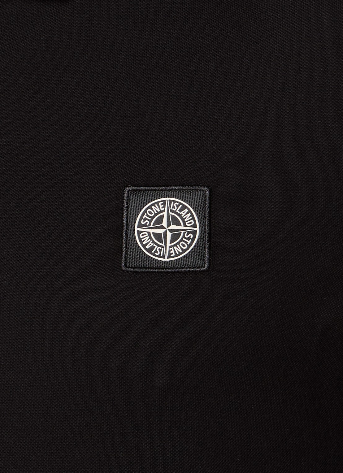 Stone Island S0017 slim fit polo met logoborduring - detail 3 zwart