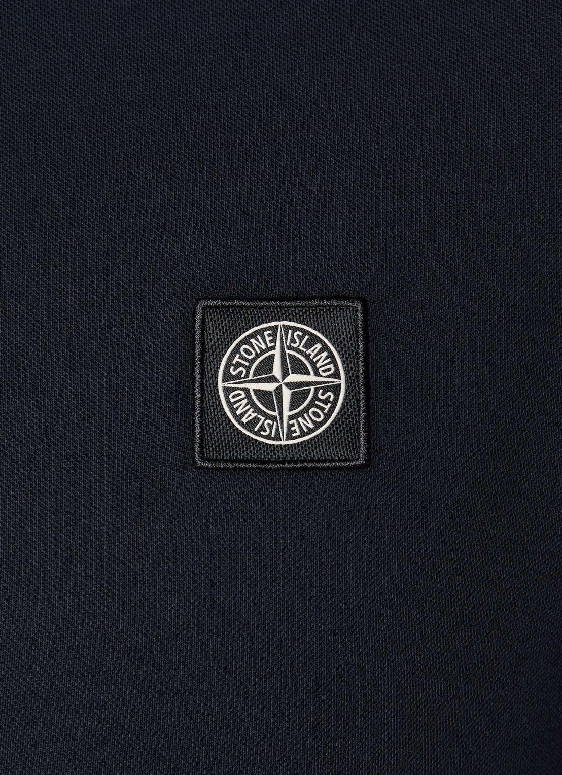 Stone Island S0017 slim fit polo met logoborduring - detail 5 donkerblauw