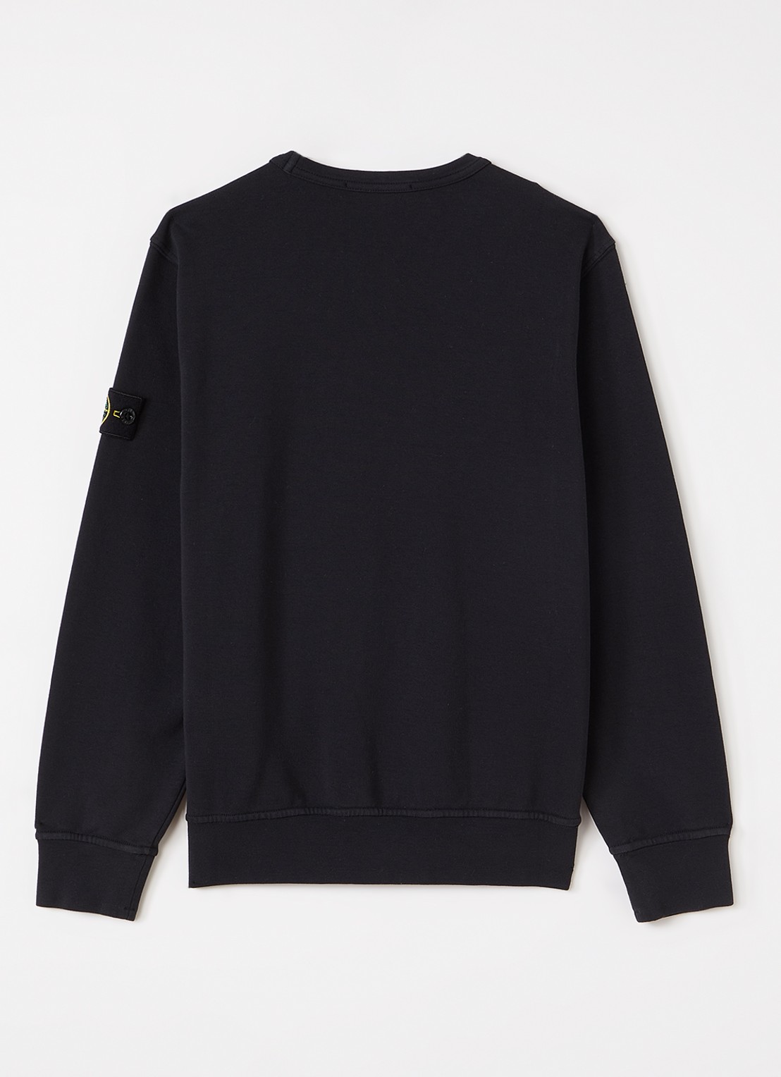 Stone Island S0040 sweater met borstzak - voorkant 2 zwart