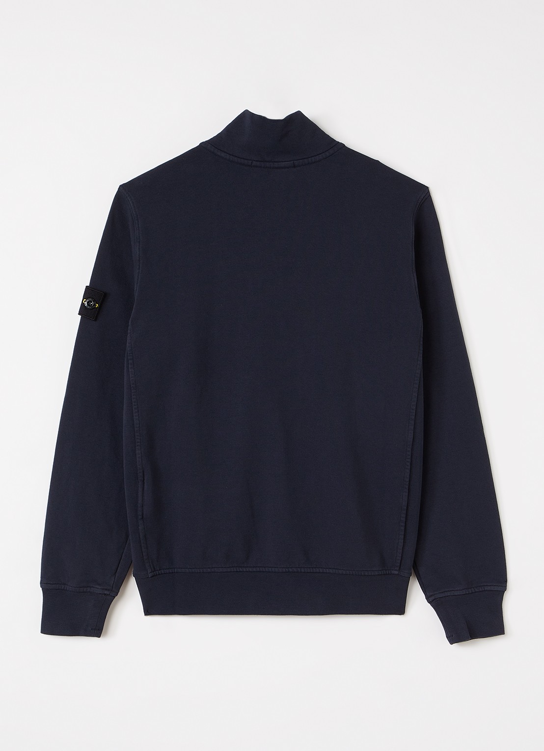 Stone Island S0040 sweater met halve rits - voorkant 2 donkerblauw
