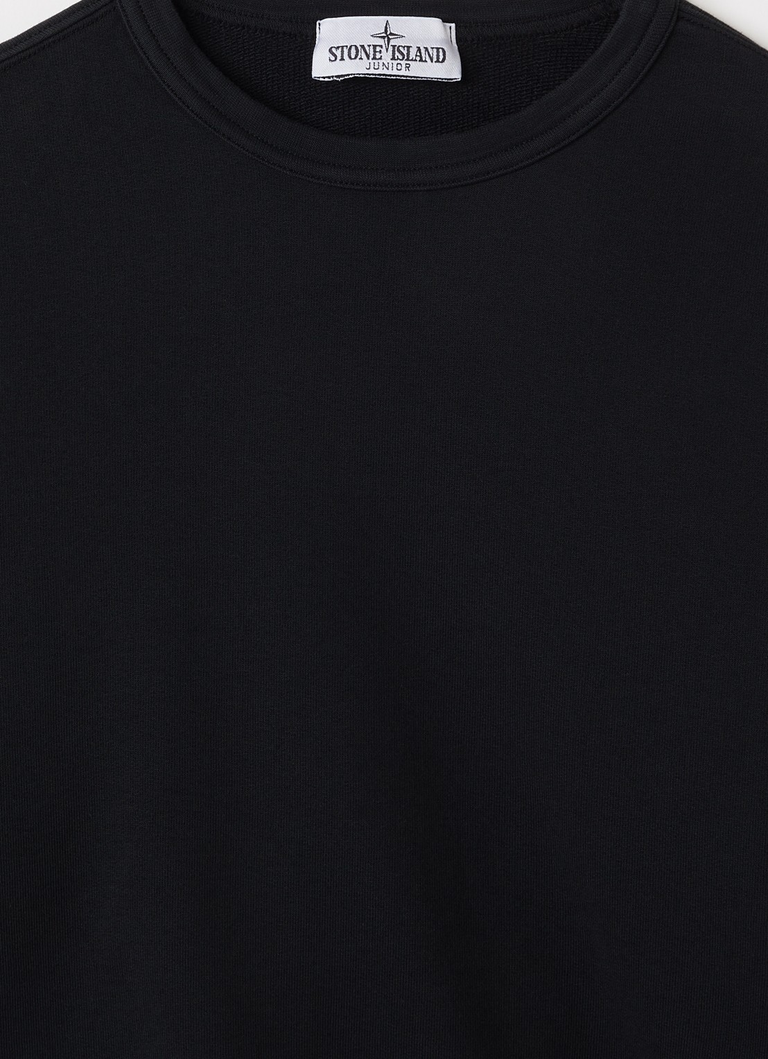 Stone Island S0040 sweater met logo - detail zwart