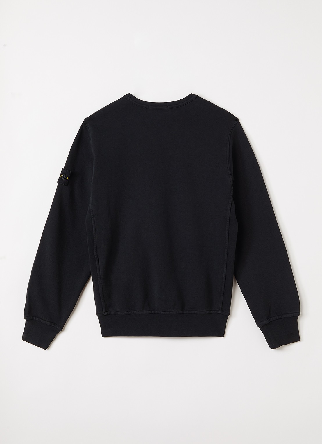 Stone Island S0040 sweater met logo - voorkant 3 zwart