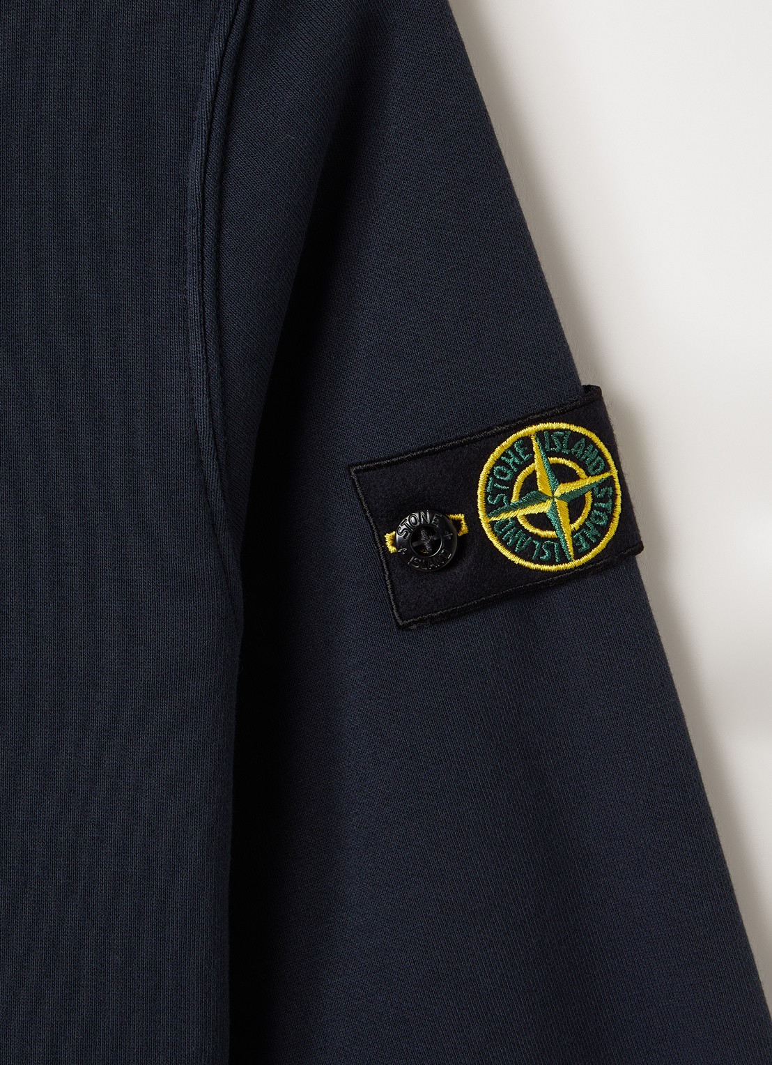 Stone Island S0040 sweater met logo - detail 3 donkerblauw