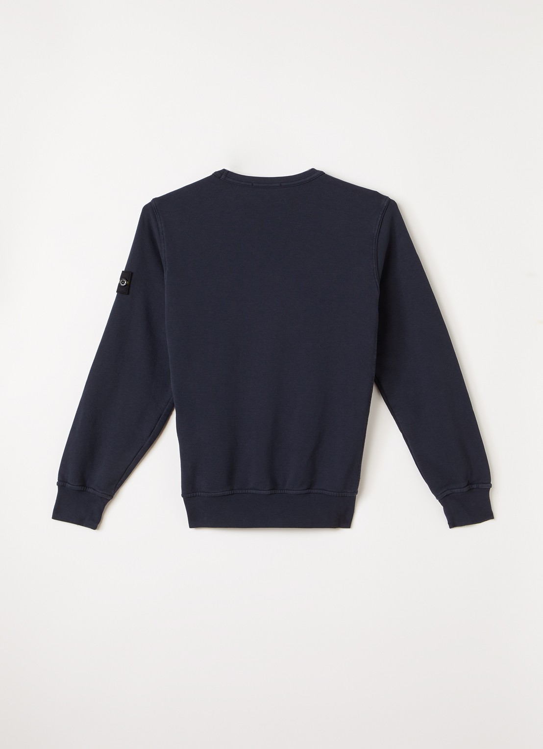 Stone Island S0040 sweater met logo - voorkant 2 donkerblauw