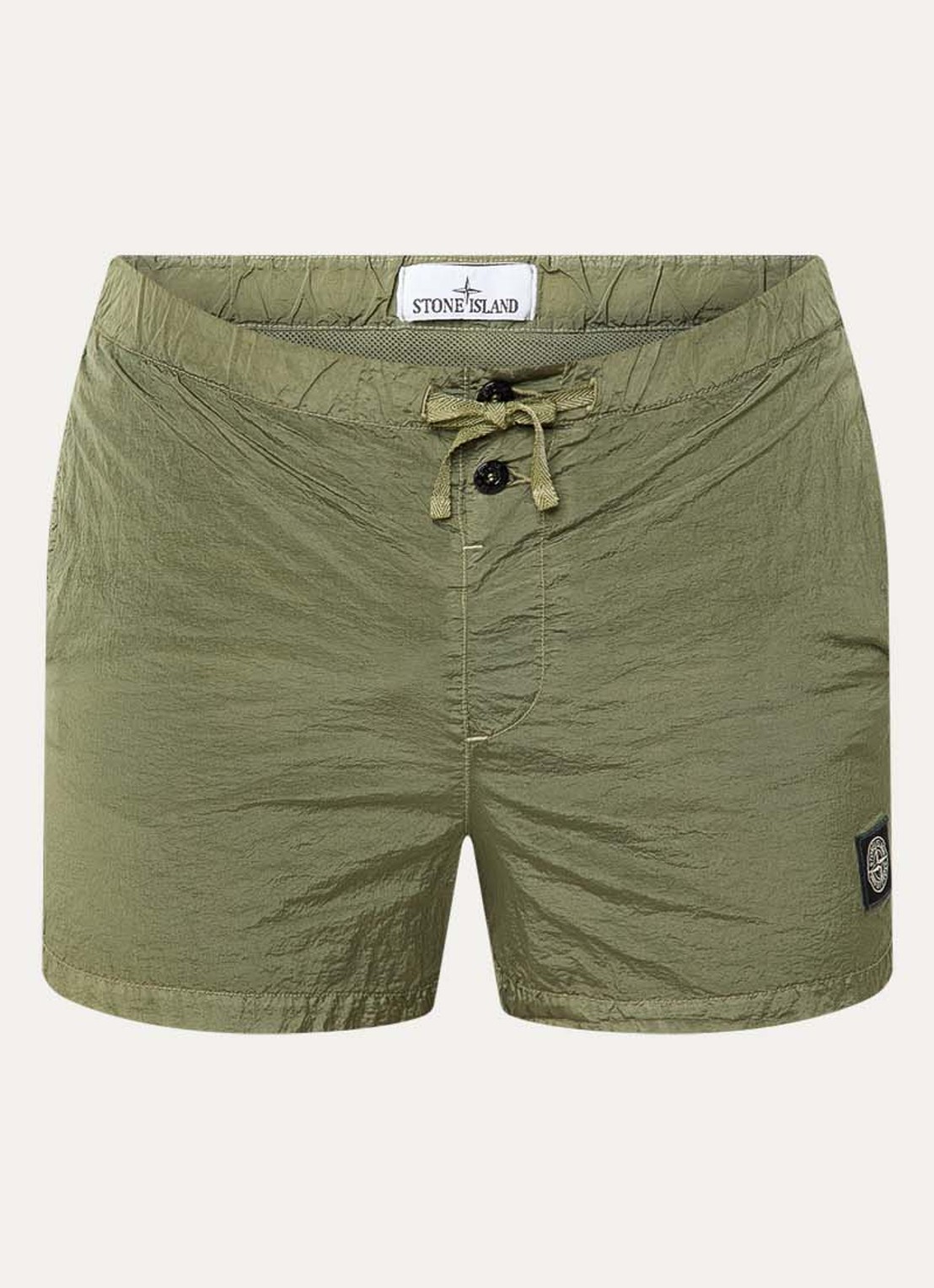 Stone Island S0043 zwemshorts met steekzakken - voorkant 2 mosgroen