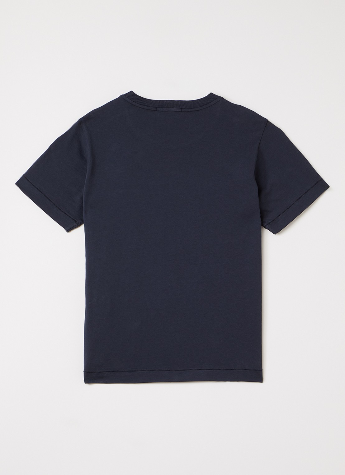 Stone Island S0047 T-shirt met logo - voorkant 2 donkerblauw