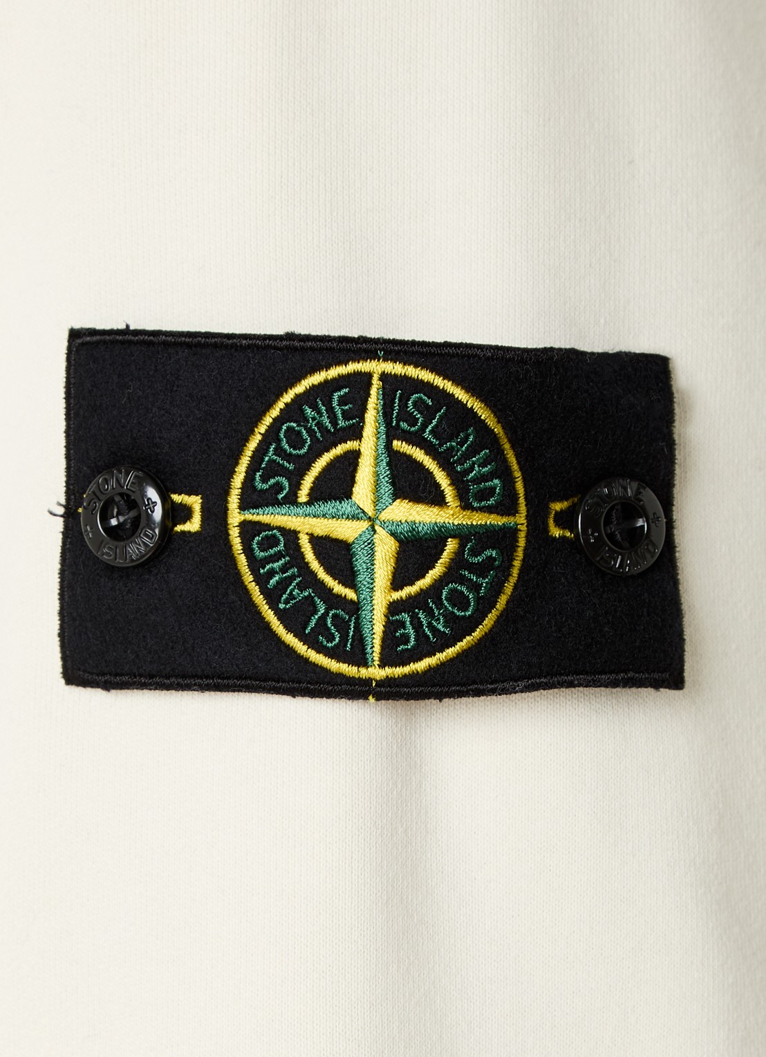 Stone Island S0051 sweater met logo - detail 3 gebroken wit