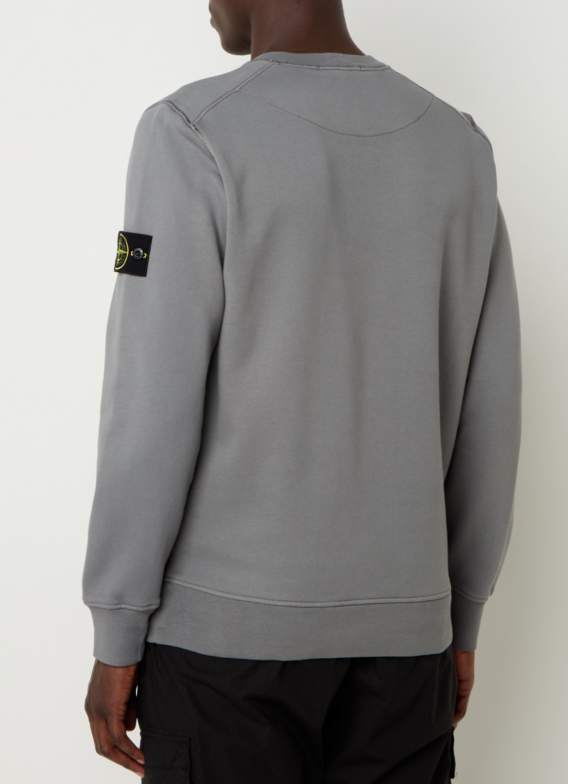 Stone Island S0051 sweater met logo - achterkant 5 grijs