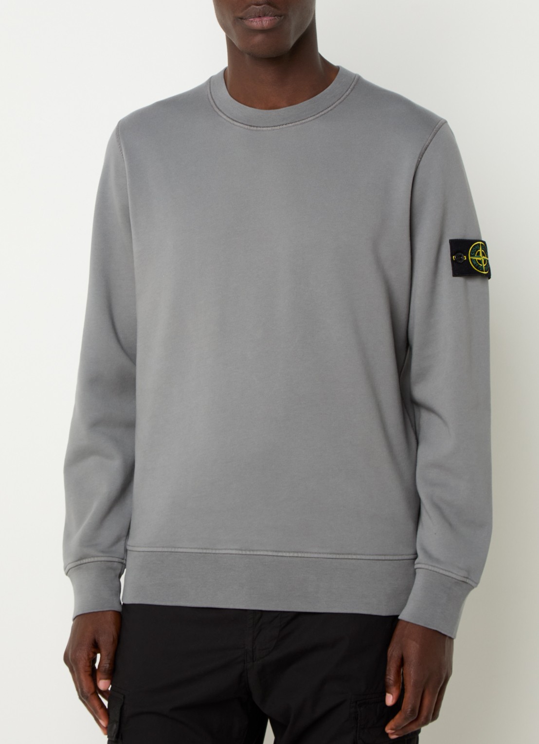 Stone Island S0051 sweater met logo - detail 3 grijs