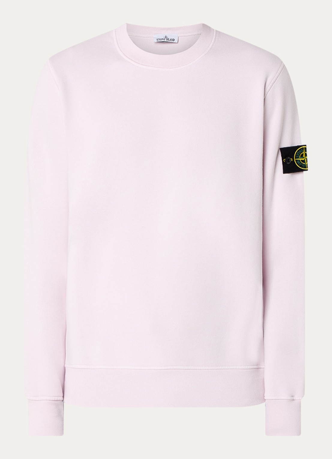 Stone Island S0051 sweater met logo - voorkant 4 lichtroze