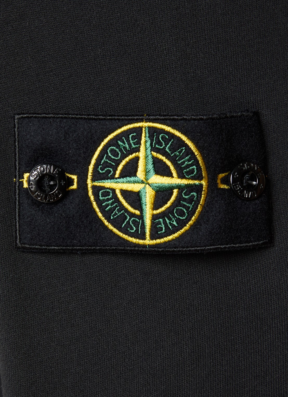 Stone Island S0051 sweater met logo - detail 5 zwart