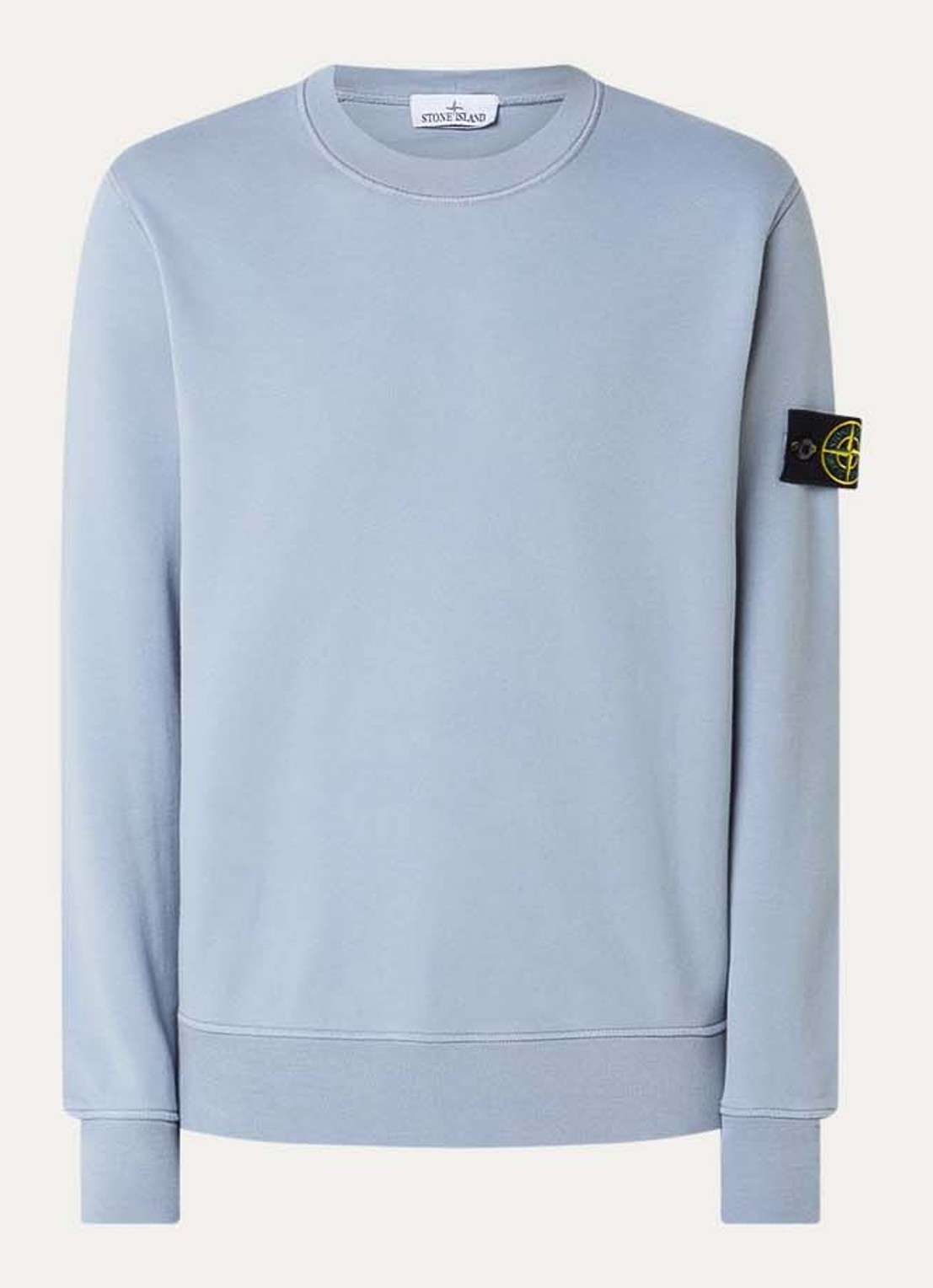 Stone Island S0051 sweater met logo - voorkant 3 donkerblauw