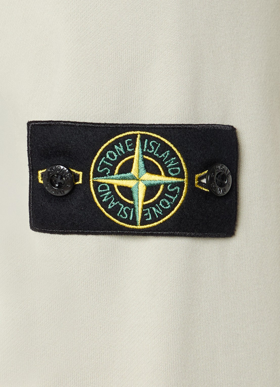 Stone Island S0051 sweater met logo - detail 2 lindegroen