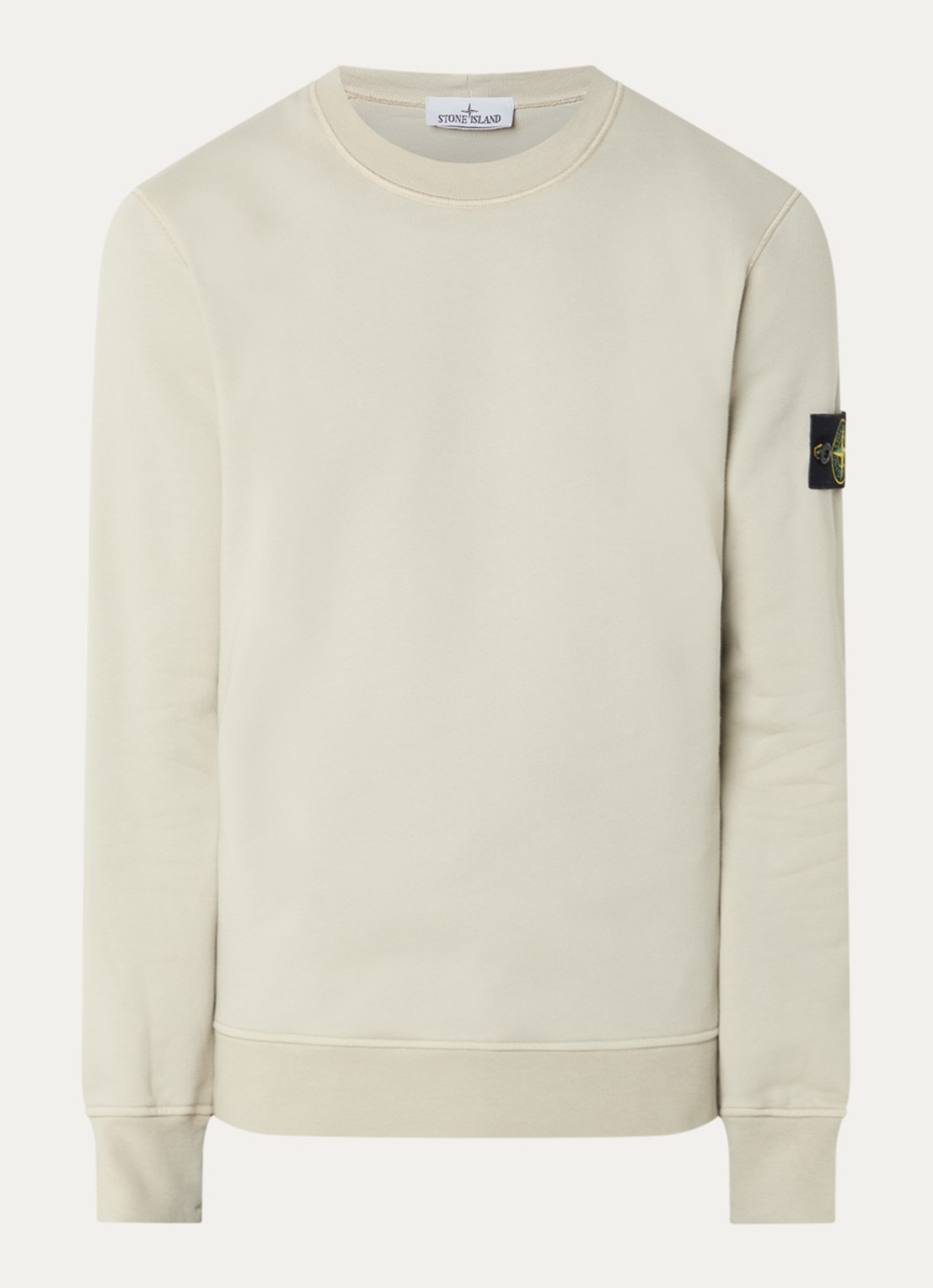 Stone Island S0051 sweater met logo - voorkant 3 lindegroen