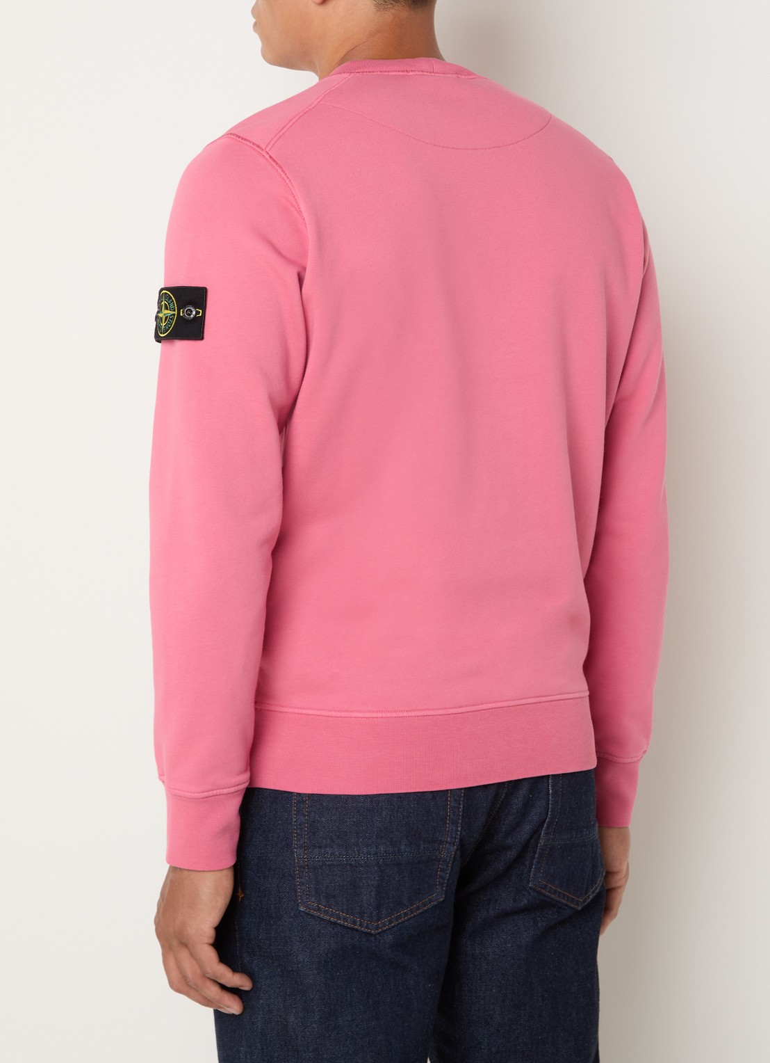 Stone Island S0051 sweater met logo - achterkant 5 roze