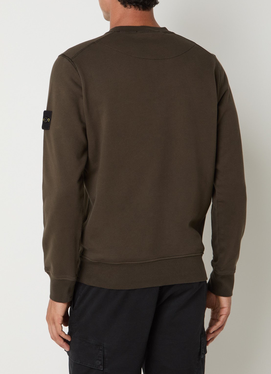 Stone Island S0051 sweater met logo - achterkant 5 grijs