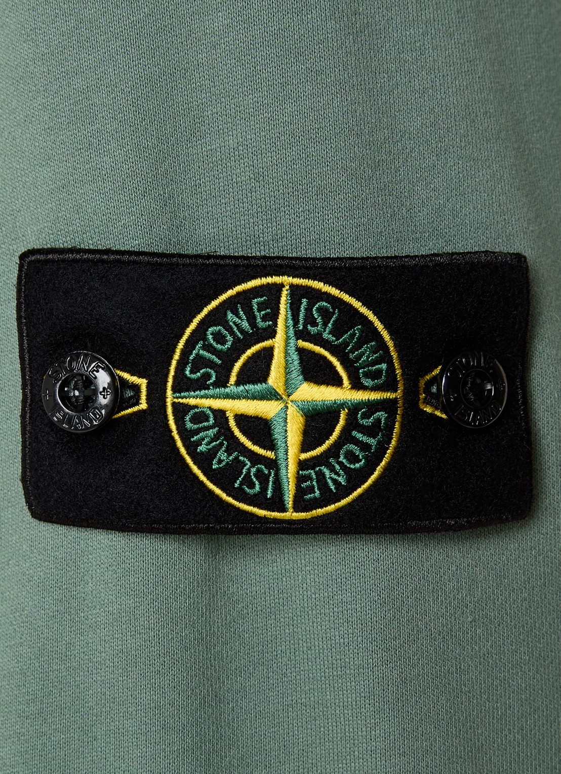 Stone Island S0051 sweater met logo - detail 5 zeegroen