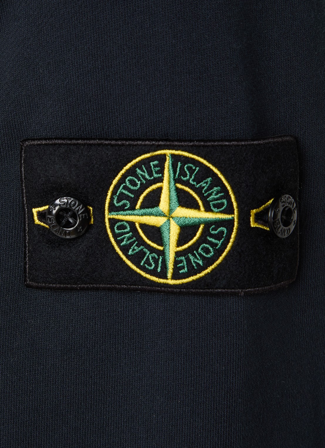 Stone Island S0051 sweater met logo - detail 4 donkerblauw