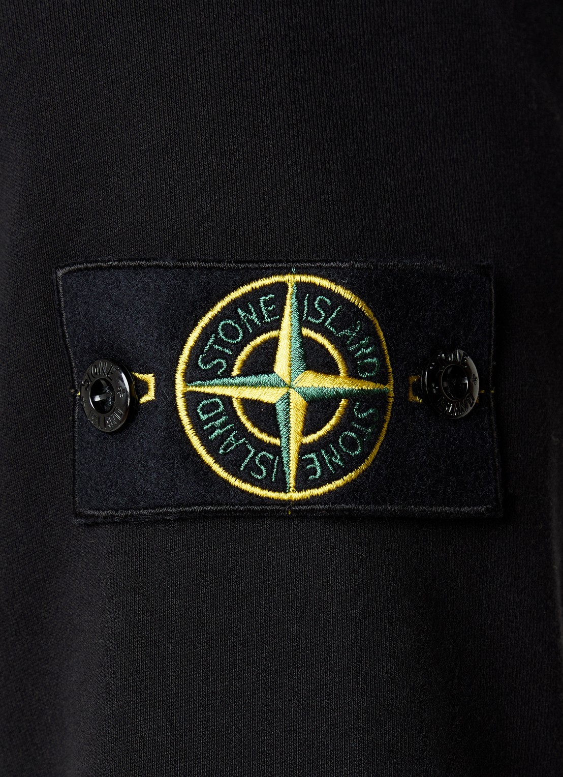 Stone Island S0051 sweatvest met capuchon en logo - detail 3 zwart