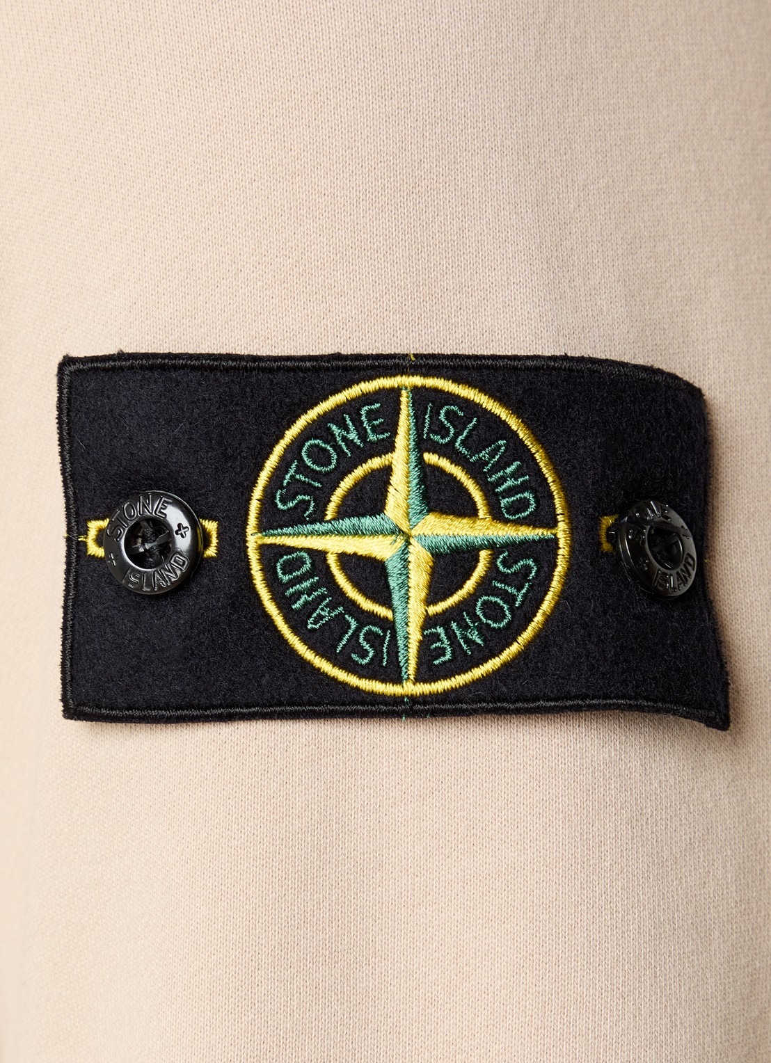 Stone Island S0051 sweatvest met capuchon en logo - detail 6 beige