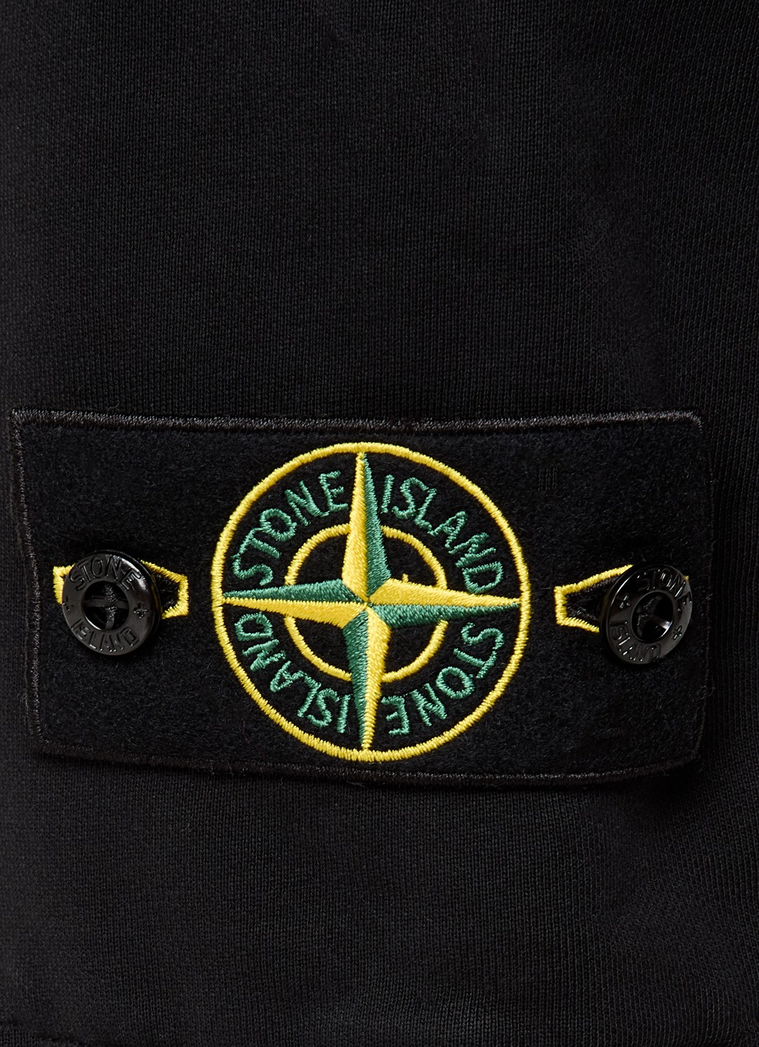 Stone Island S0051 tapered fit joggingbroek met steekzakken - detail 5 zwart